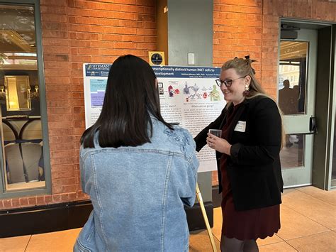 Emily Landy presents her work at the Siteman Catalyst Awards Reception