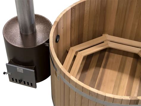 Badezuber Woody L Red Cedar Mit Ofen Tube F R Hot Pott