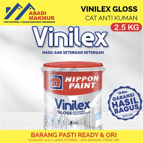 Jual Vinilex Gloss Putih L Cat Tembok Glossy Nippon Paint Tinting