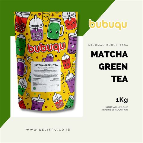 Jual Bubuqu Matcha Green Tea Latte Powder Drink Bubuk Minuman Matcha