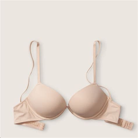 PINK Victoria S Secret Intimates Sleepwear Vs Pink Wear Everywhere Super Pushup In Nude