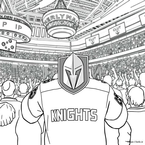 Vegas Golden Knights Coloring Page