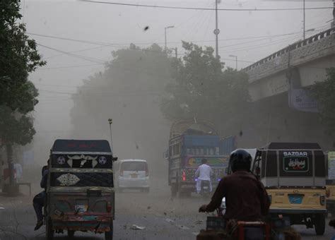 Pakistan Dust Storm Five Reported Dead With Dozens Injured After