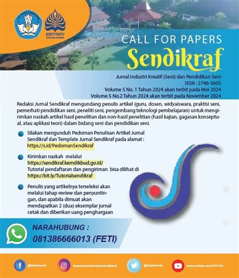 Jurnal Pendidikan Seni Dan Industri Kreatif Sendikraf