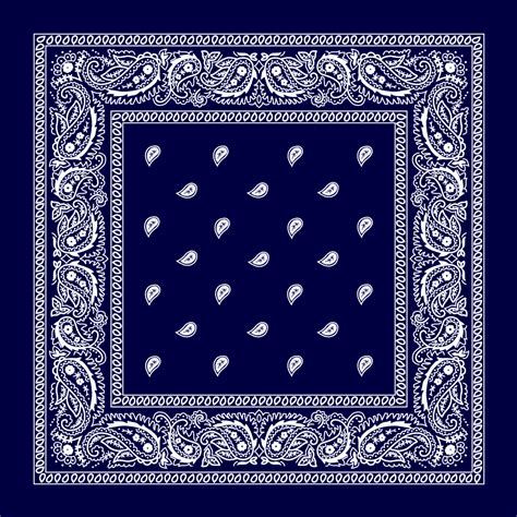 Blue Paisley Bandana