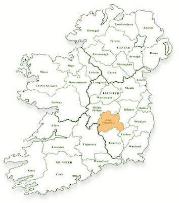 Laois Map Region City - Map of Ireland City Regional Political