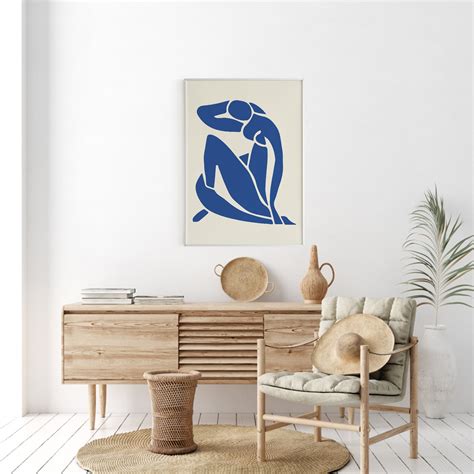 Henri Matisse Blue Nude II 1952 Nu Blue Poster Matisse Art Etsy