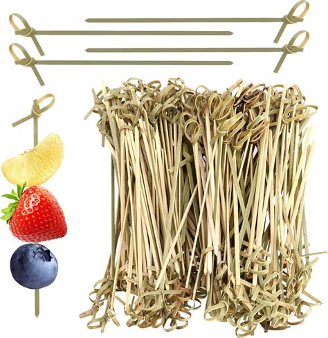 Amazon Pingeui Pcs Bamboo Knot Picks Bamboo Skewers