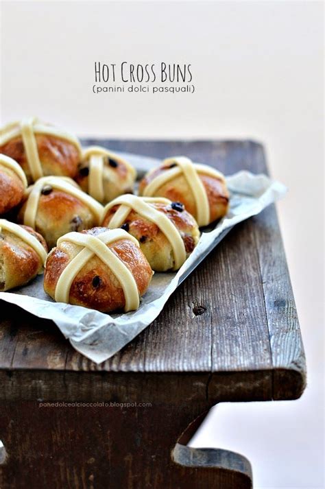 Panedolcealcioccolato Hot Cross Buns Con Lievito Madre Panini Dolci