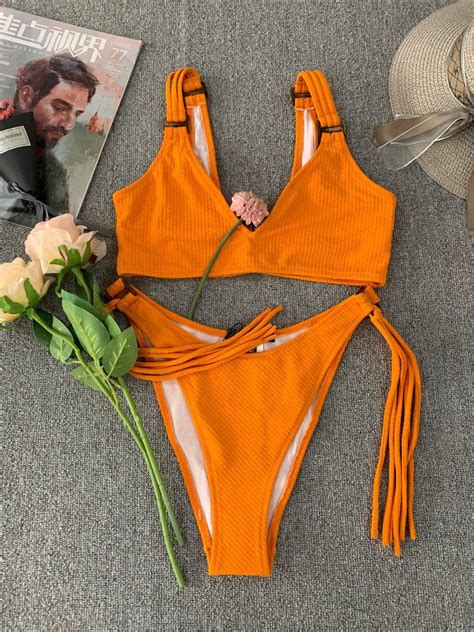 Solid Color Push Up New Swimsuit Women Fashion Bikini Bikini And Swimwear Price