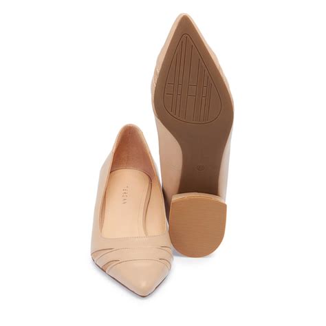 Nude Deri Kadın Topuklu Ayakkabı K24S1AY67606 Q0C Tergan