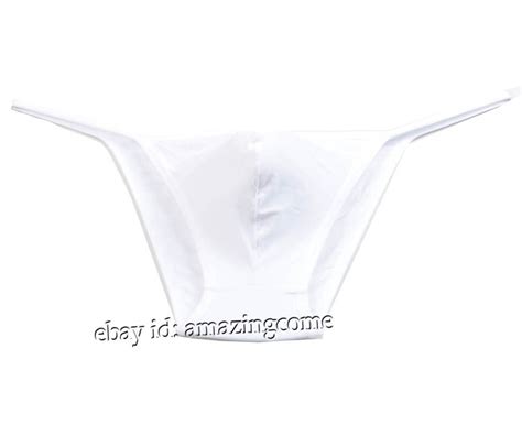 Men Pouch String Bikini Brief Solid Sexy Guys Underwear Rope Briefs Swimwear EBay