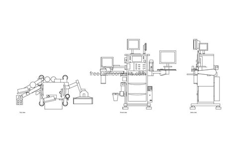 Anesthesia Machine Free Cad Drawings