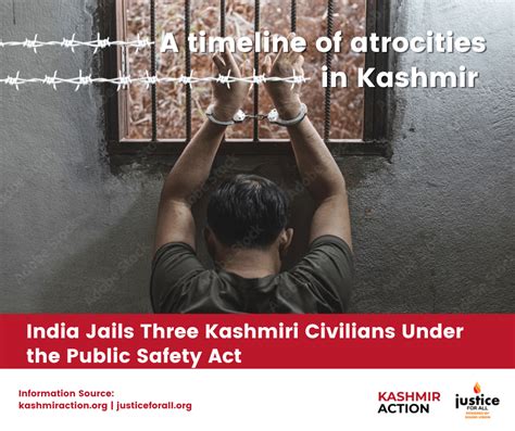 India Jails Three Kashmiri Civilians Under The Public Safety Act