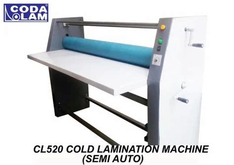 52 Cold Lamination Machine Semi Auto At Rs 110000 Maidan Garhi New