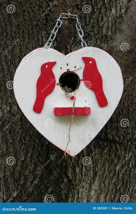 Love Nest Stock Image Image Of Folkart Wood Home Birdhouse 505581