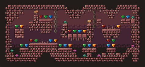 Cave Platformer Tileset 16x16 Free By Rottingpixels