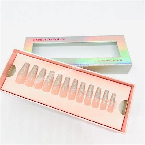 Cosmetic Makeup Press On Nail Packaging Boxes Press On Nails Box