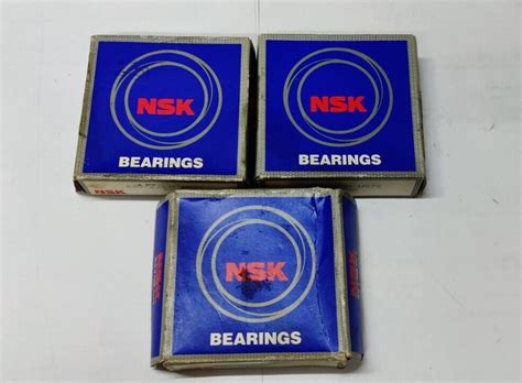 6207 ZZ CM DEEP GROOVE BALL BEARING 35x72x17MM NEW NSK JAPAN LOT OF 3pc