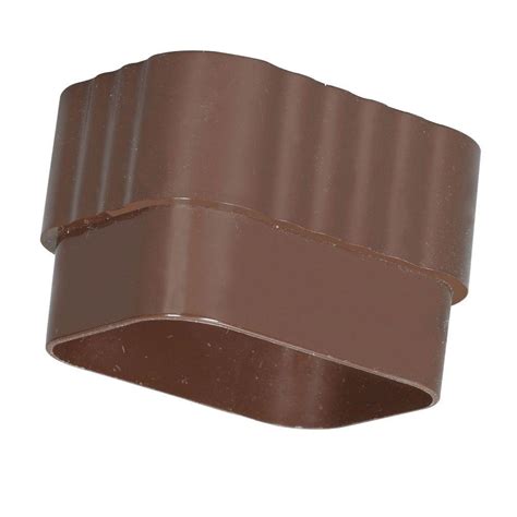 Amerimax Home Products 2 In X 3 In Brown Vinyl Downspout Connector