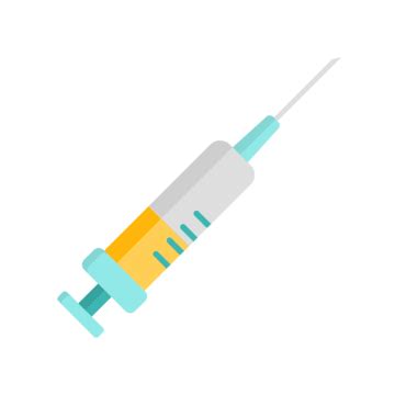 значок шприца плоская иллюстрация изолированные PNG , шприц, иголка ...