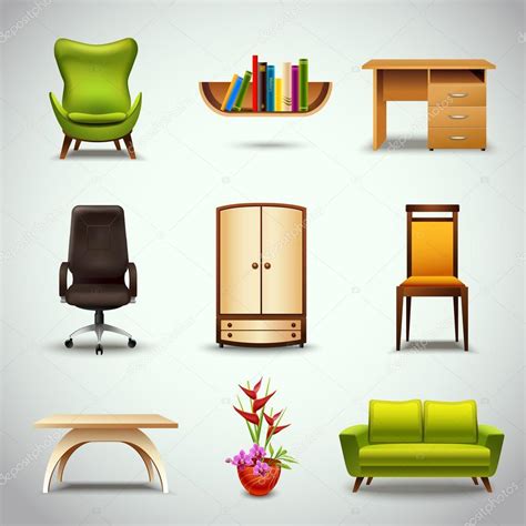 Iconos Realistas De Muebles