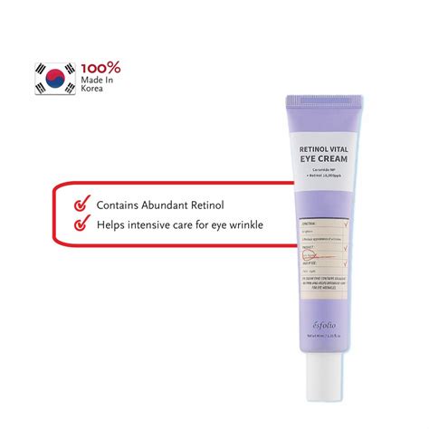 ESFOLIO RETINOL VITAL EYE CREAM (40ML) | Magicboo Beauty Sdn. Bhd.
