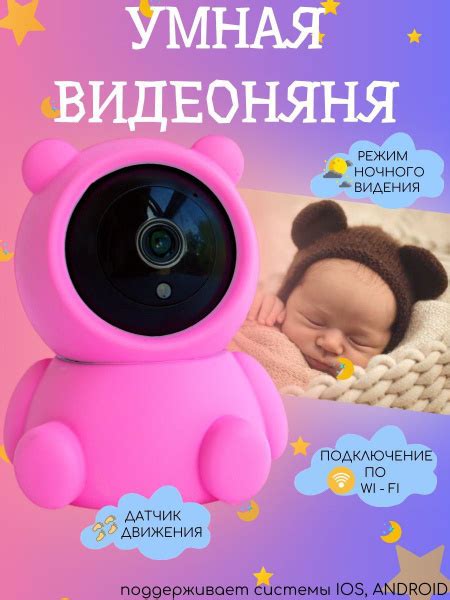 Видеоняня радионяня беспроводная wi-fi видео камера для наблюдение за ...
