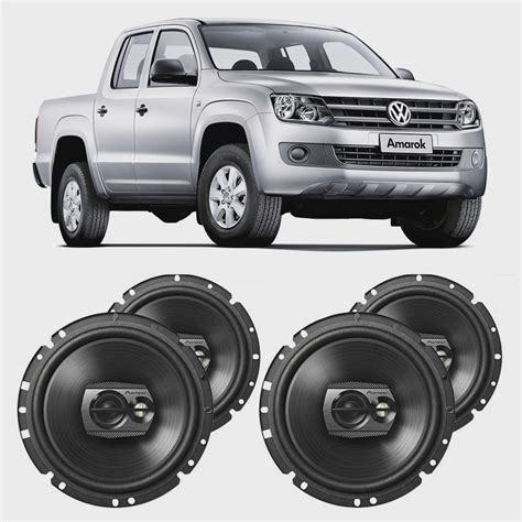 Alto Falante Volkswagen Amarok 2010 A 2015 Pioneer 6 Polegadas 240W Rms