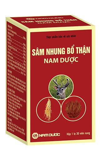 TPBVSK Sâm nhung bổ thận Nam Dược