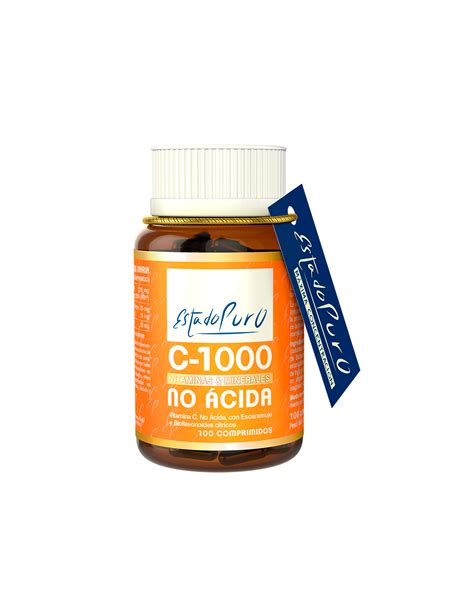 Tongil EcoPack 6 Estado Puro Vitamina C 1000 No Acida 100 Comp