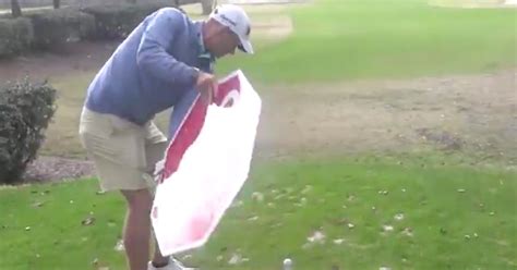 Watch A Korn Ferry Tour Pro Play A Par 3 With A Stop Sign Because Well