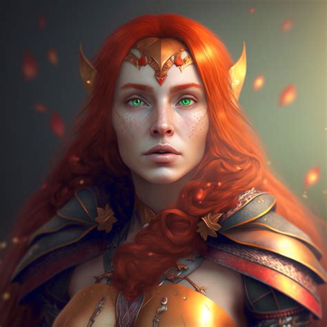 Red Hair Woman Woman Face Girl Face Elfa Rpg Character Character Portraits Fantasy Games