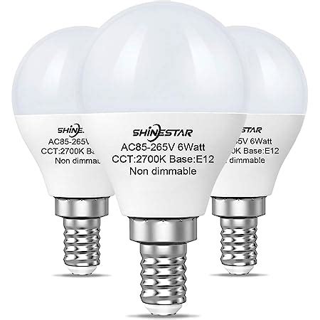 Shinestar Pack E Led Ceiling Fan Light Bulbs K Warm White