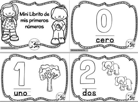 Mini Librito De Mis Primeros Números De Preescolar Primer Y Segundo Grado De Primaria