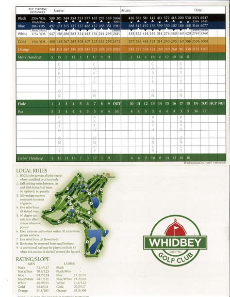 Course Details - Whidbey Golf Club