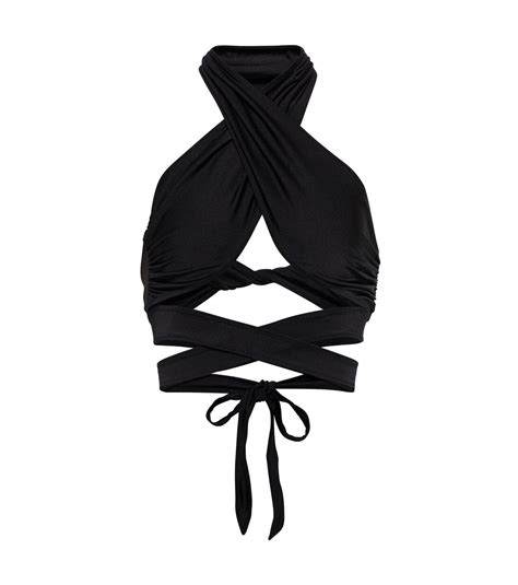 Bianca Halterneck Bikini Top In Black Tropic Of C Mytheresa