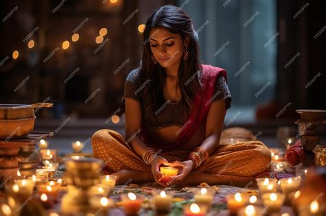 Premium AI Image | Diwali Puja A Festival of Light and Prayer