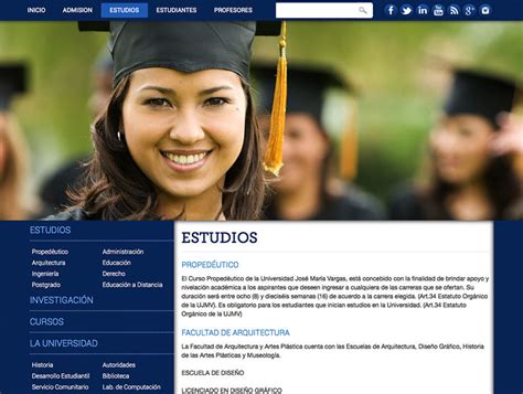 University website design - Website design for university