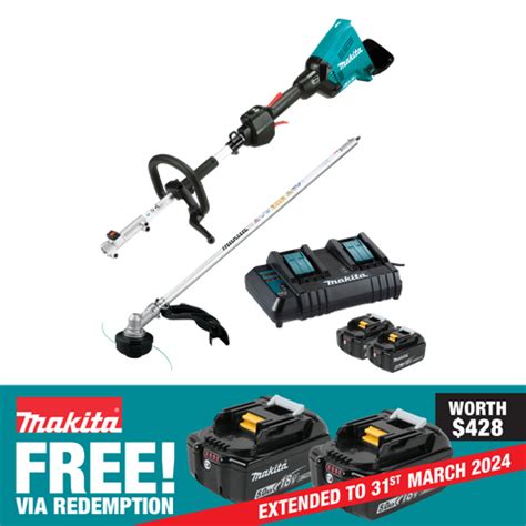 Makita Lxt Cordless Power Head Brushless Split Shaft V Ah