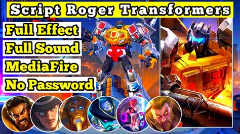 Script Roger Transformer Replace All Skin Full Effect And Sound No