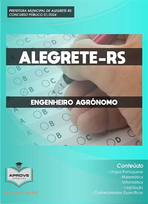 APOSTILA ALEGRETE ENGENHEIRO AGRÔNOMO Aprove Apostilas