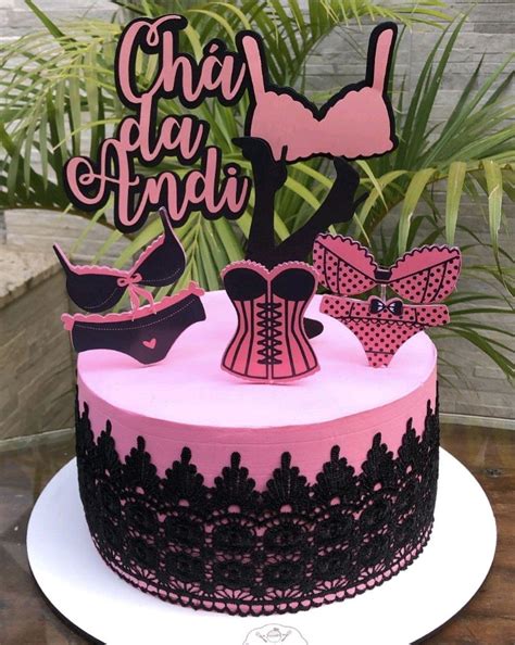 Topo de Bolo Chá de Lingerie Elo7 Produtos Especiais