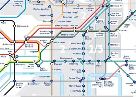 London Underground Tube Map Jubilee Line Stratford Ex