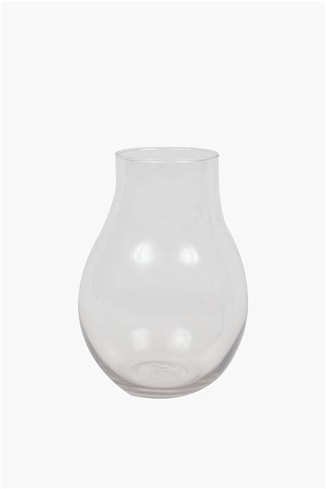 Glass Bulb Vase, 20cm
