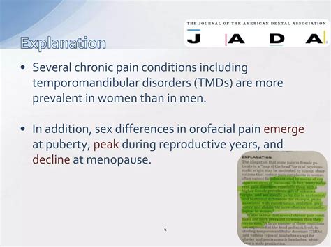 Sex Differences In Pain PPTX