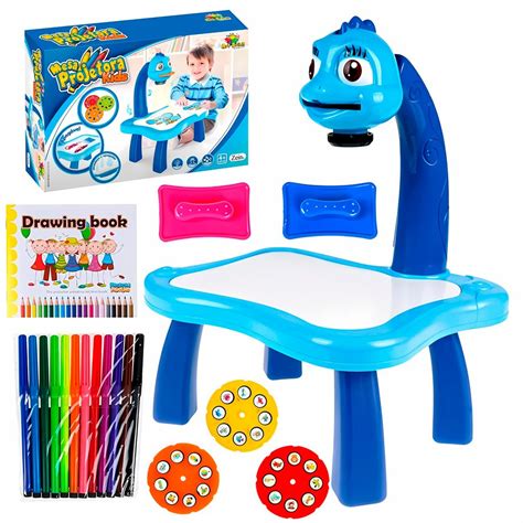 Brinquedo De Desenhar - Lousa Mágica Mesa De Pintura Brinquedo Para Desenhar Com 12 Canetinhas ...
