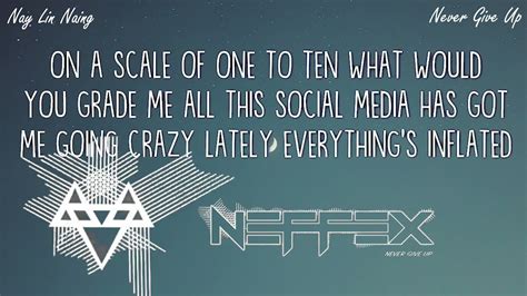 Never Give Up Lyrics Neffex Collect Youtube