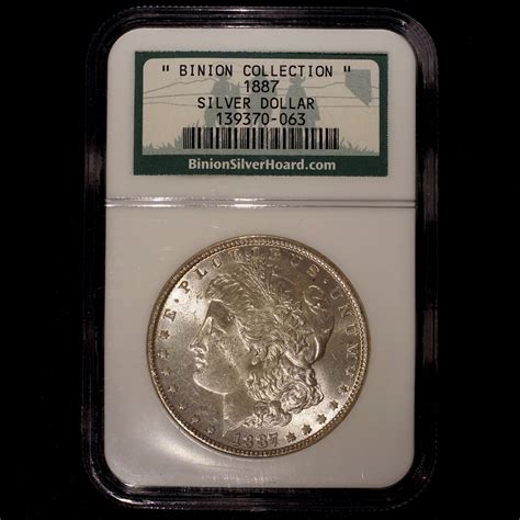 1887 Morgan Silver Dollar | NGC Binion Collection - Numismax