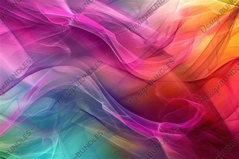 Vibrant Abstract Color Waves Background